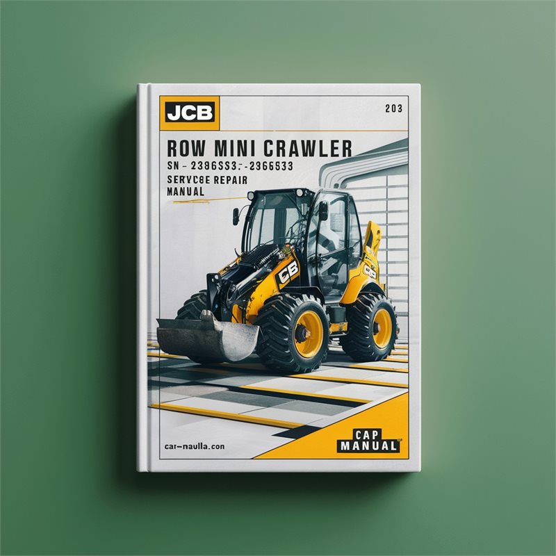 JCB 8085 ZTS ROW Mini Crawler ExcavatorS SN 2366533-2366533 Service Repair Manual 