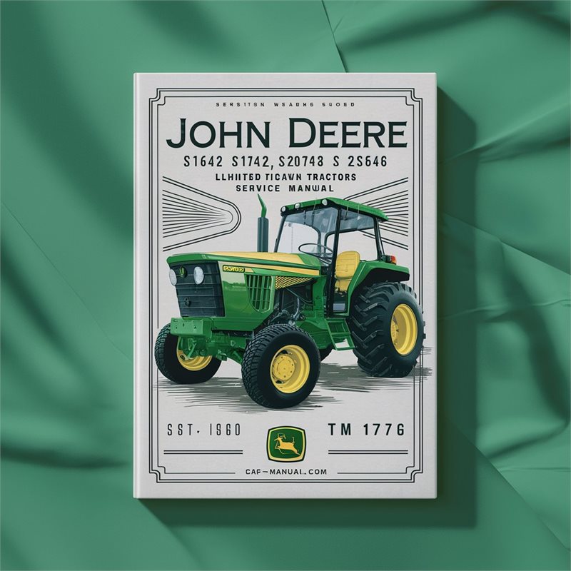 John Deere S1642 S1742 S2046 S2546 Limited Edition Scotts Lawn Tractors Service Technical Manual(TM1776) 
