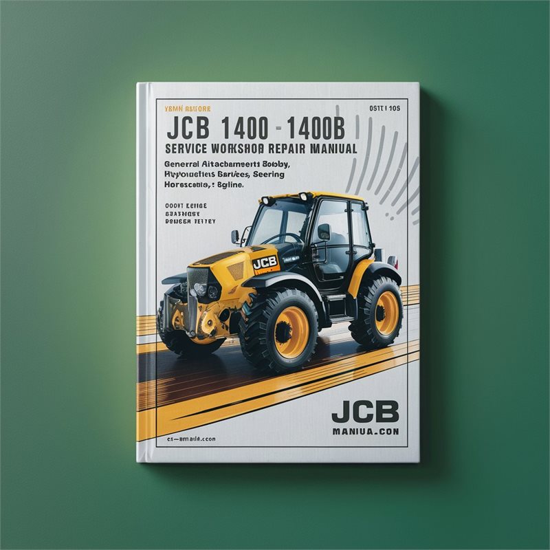 JCB 1400 1400B Service Workshop Repair Manual: General Attachments, Body Framework, Electrics, Hydraulics, Transmission, Brakes, Steering, Engine