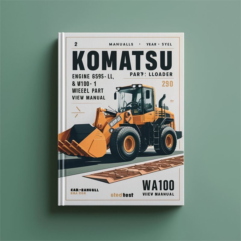 2 ManualS-Komatsu Engine 6595L1L & WA100-1 WA100 Wheel Loader Parts PART IPL EXPLODED VIEW Manual 
