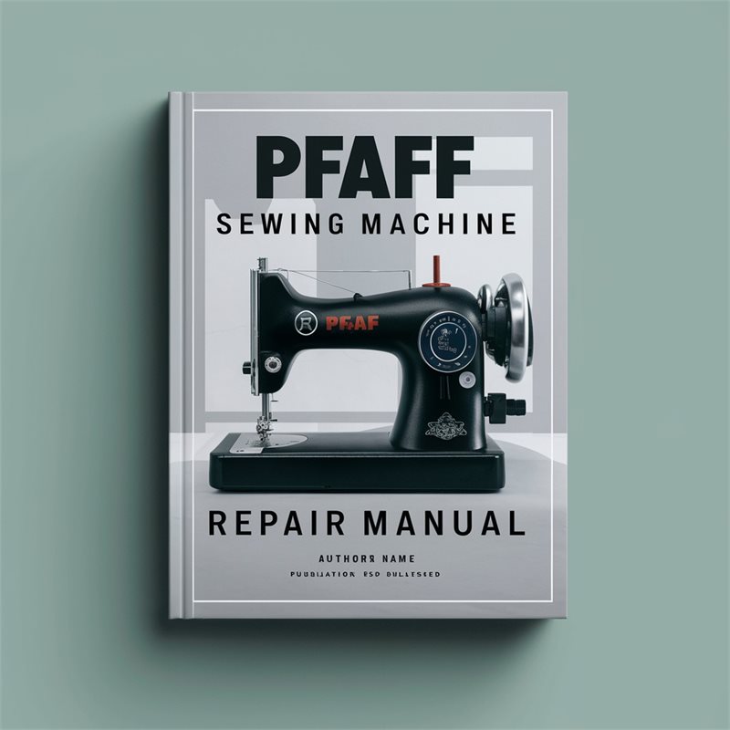 Pfaff Sewing Machine Repair Manual 