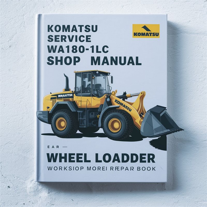 Komatsu Service WA180-1LC Shop Manual Wheel Loader Workshop Repair Book 