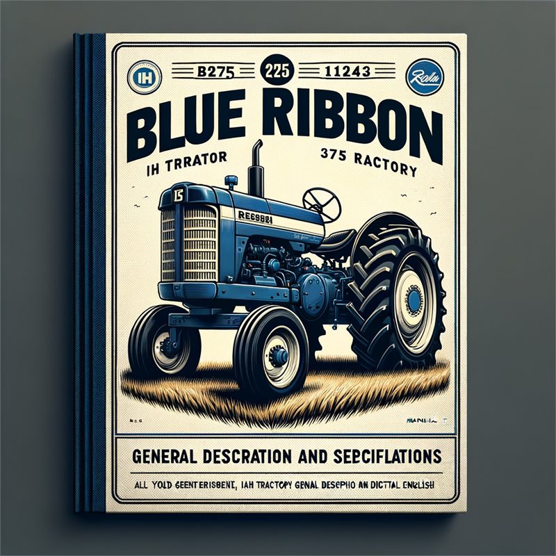 Blue Ribbon IH B275 Tractor General Description and Specifications Service Repair Manual GSS1243-PDF 