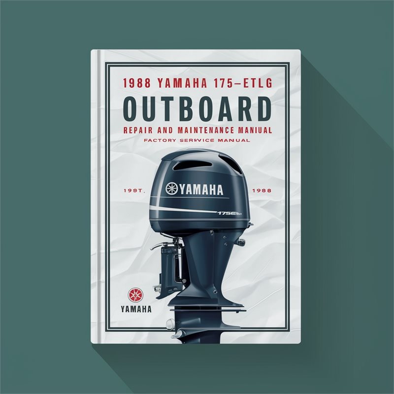 1988 Yamaha 175ETLG Outboard Service Repair maintenance Manual. Factory 