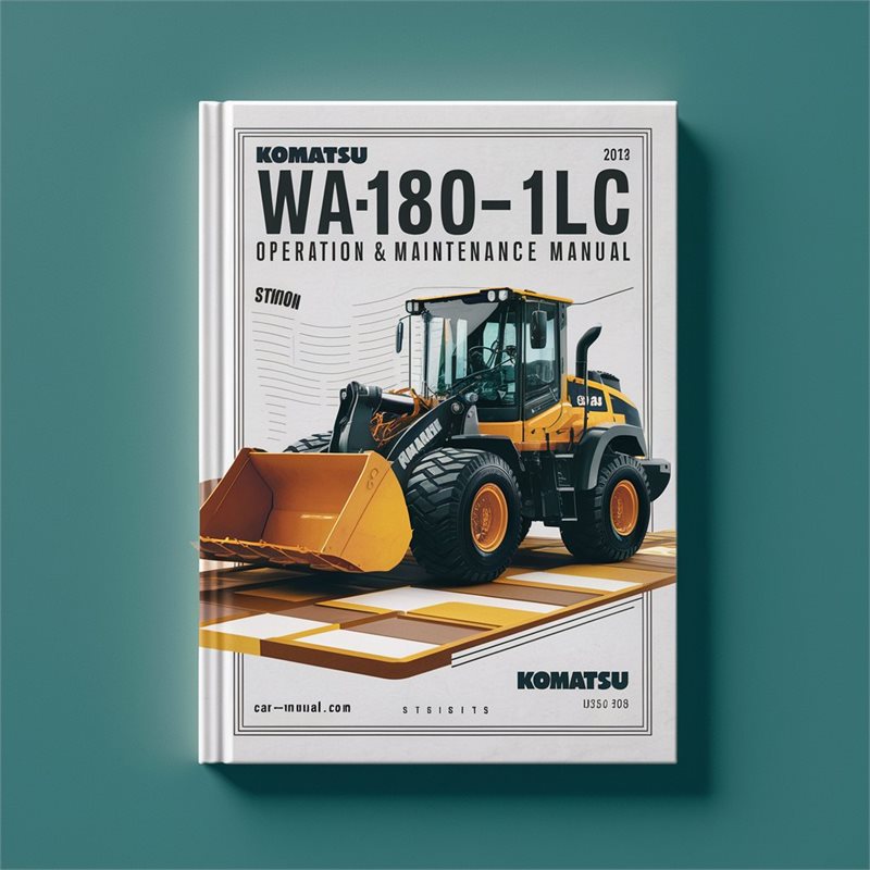Komatsu WA180-1LC Wheel Loader Operation & Maintenance Manual 
