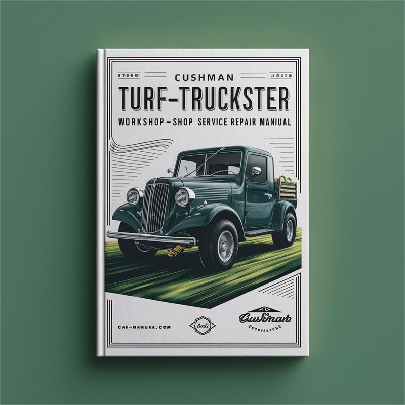 Cushman Turf-Truckster Workshop Shop Service Repair Manual-PDF 