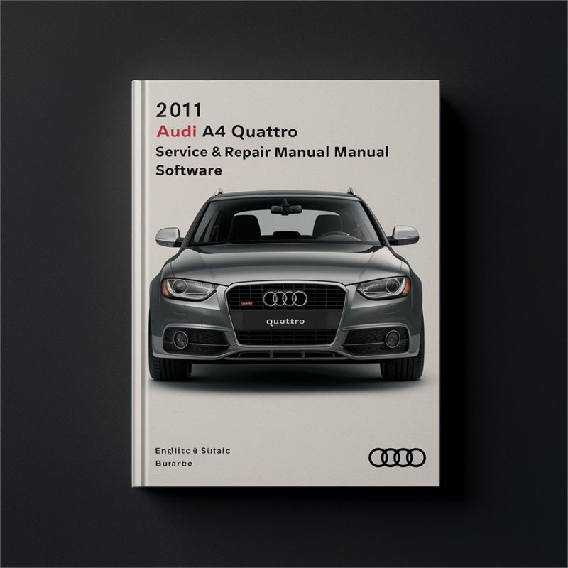 2011 Audi A4 Quattro Service & Repair Manual Software 