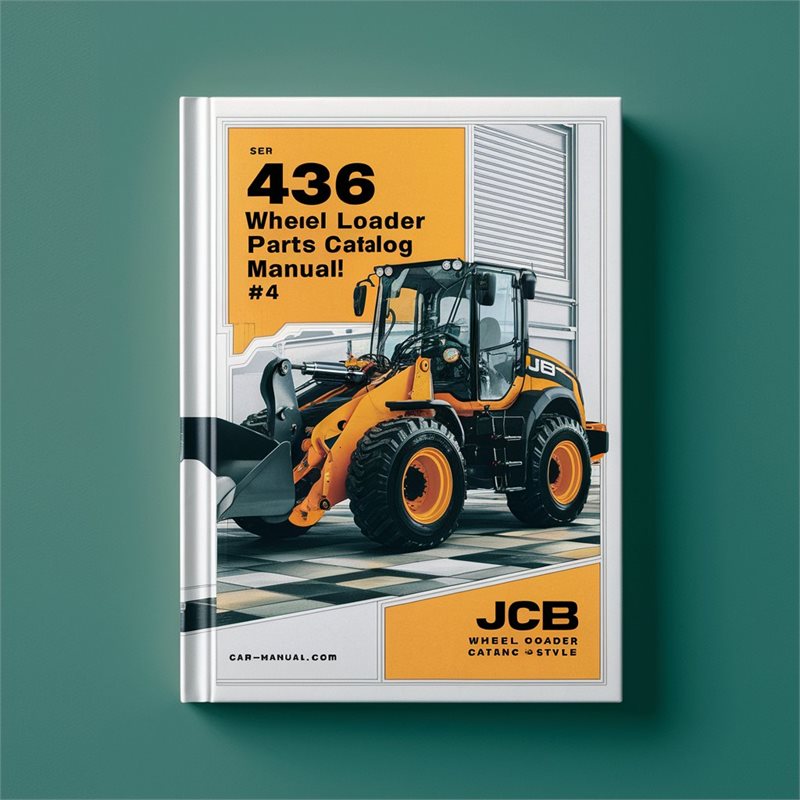 JCB 436 Wheel Loader Parts Catalog Manual #4 