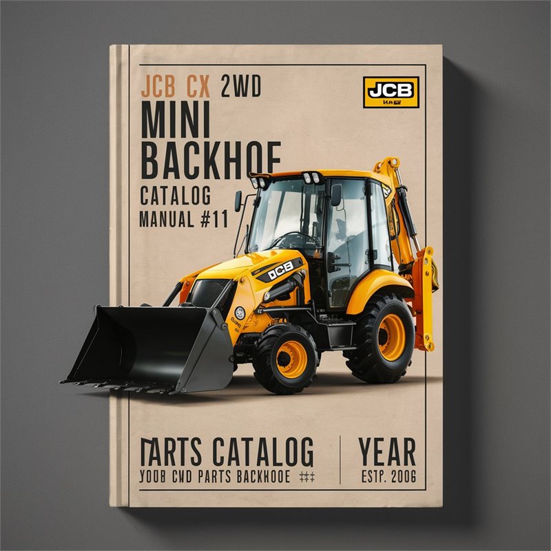 JCB Mini CX 2WD Mini Backhoe Parts Catalog Manual #1 