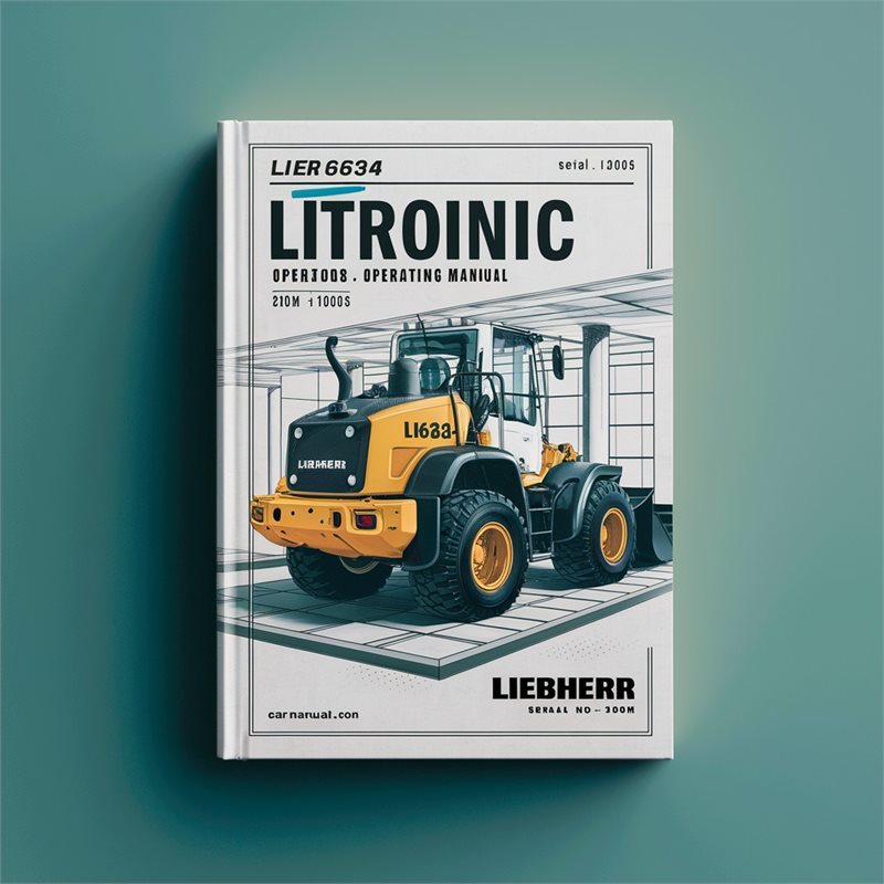 LIEBHERR LR634 LITRONIC Crawler Loader OperatorS Operating Manual (Serial no. from: 10606) 