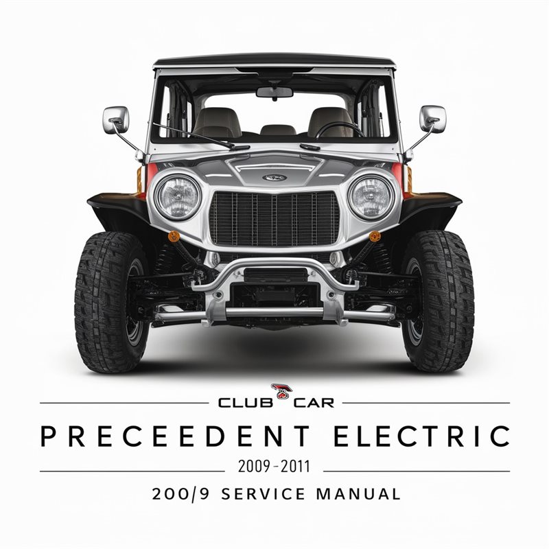 Club Car Precedent Electric 2009 2010 2011 Service Repair Manual 