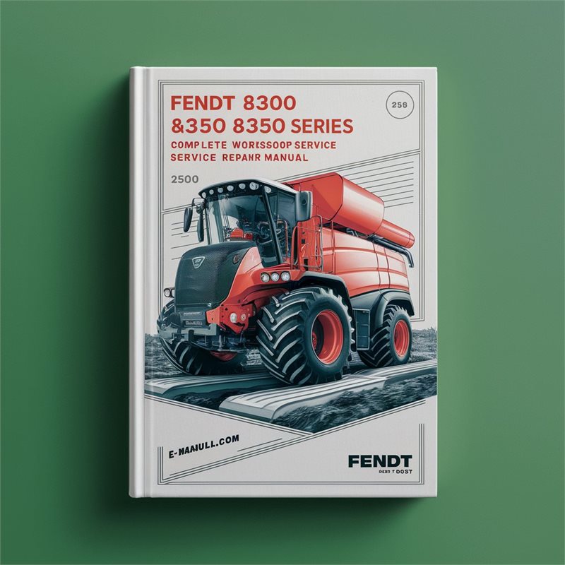 Fendt 8300 8350 Series Combine Complete Workshop Service Repair Manual 