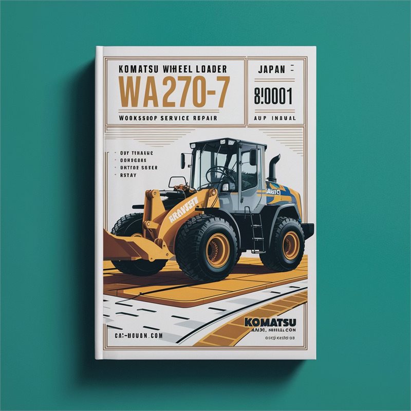 Komatsu Wheel Loader WA270-7 Japan sn:80001 and up Workshop Service Repair Manual 