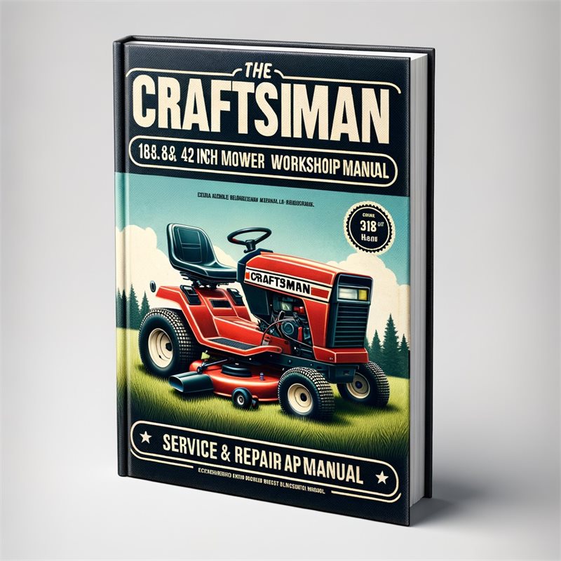 Craftsman Lawn Tractor 18.5 He 42 Inch Mower Service & Repair Workshop Manual 