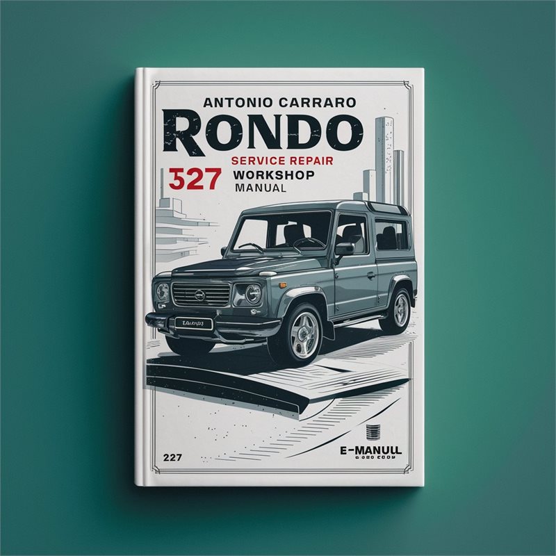 Antonio Carraro Rondo K 327 Service Repair Workshop Manual 