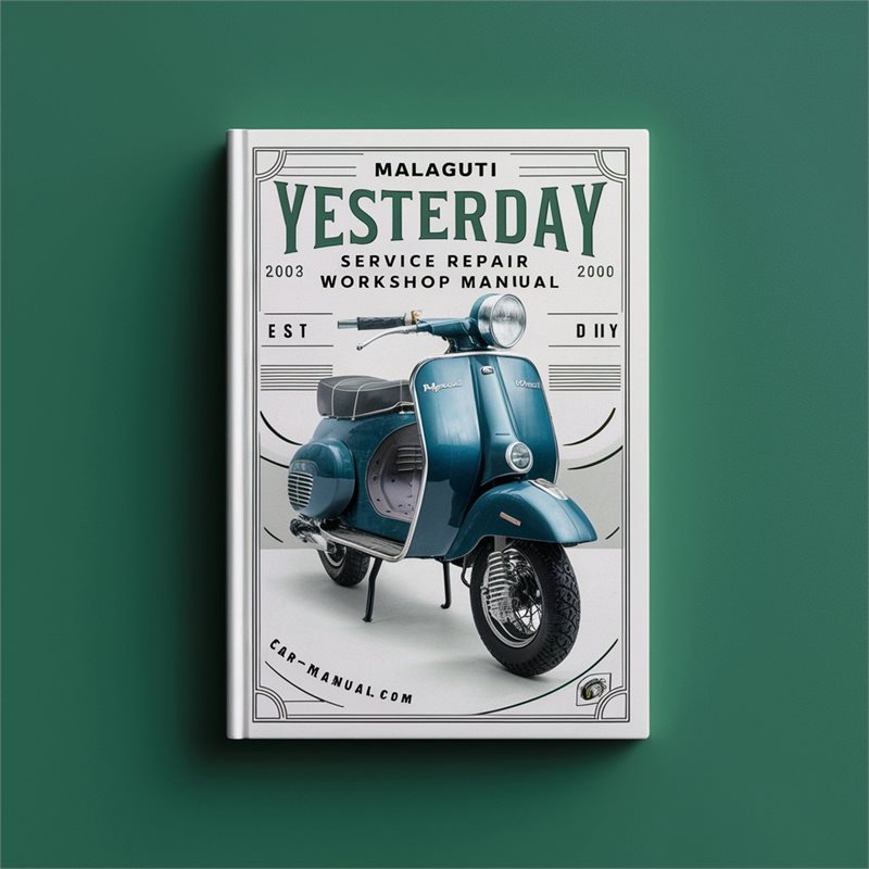 MALAGUTI YESTERDAY Scooter Service Repair Workshop Manual (Perfect for DIY) 