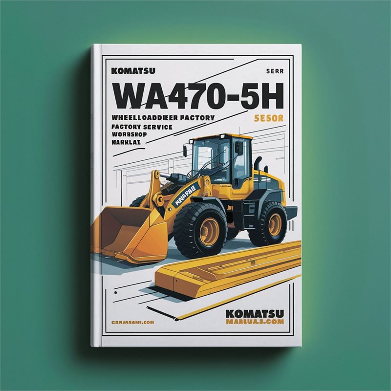 Komatsu WA470-5H WA480-5H Wheel Loader Factory Service and Repair Workshop Manual 