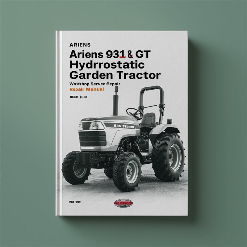 Ariens 931 Series GT Hydrostatic Garden Tractor Workshop Service Repair Manual 