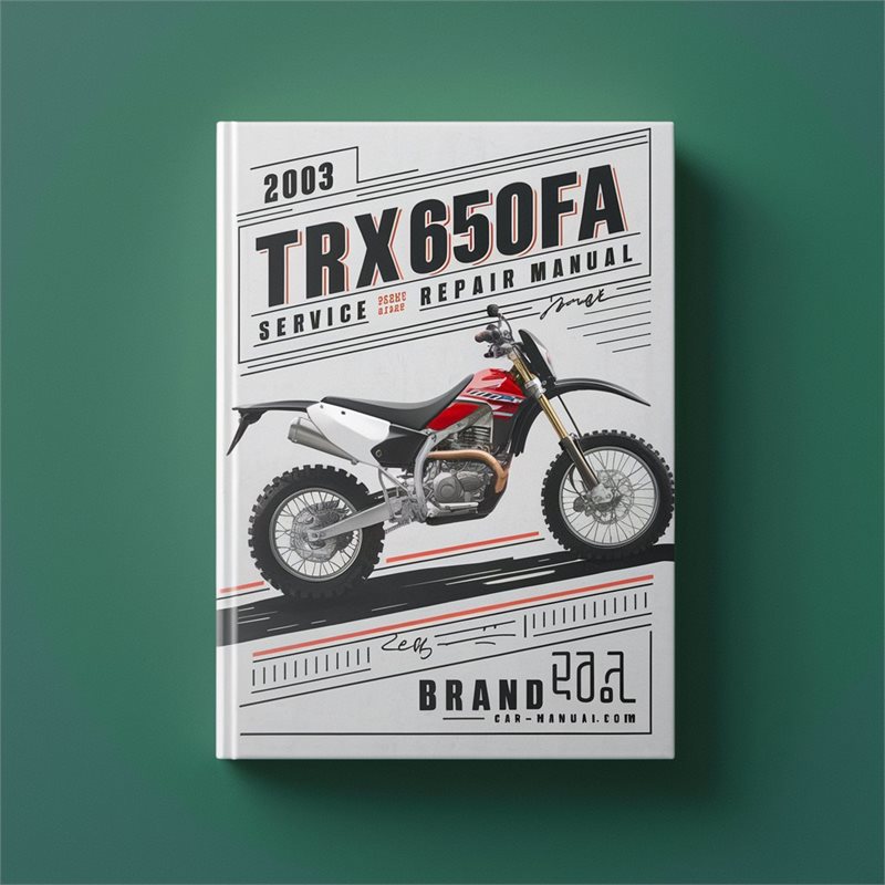 2003 TRX650FA Rincon Service Repair Manual 