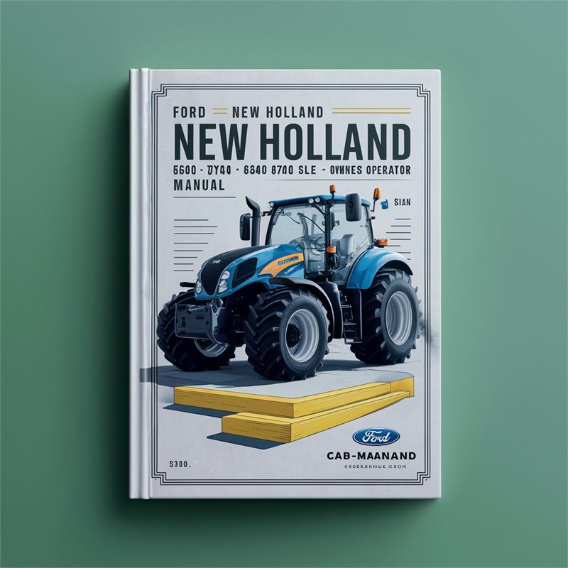 Ford New Holland 5640 6640 7740 7840 8240 8340 SL SLE Tractor with Cab Owners Operators Manual 