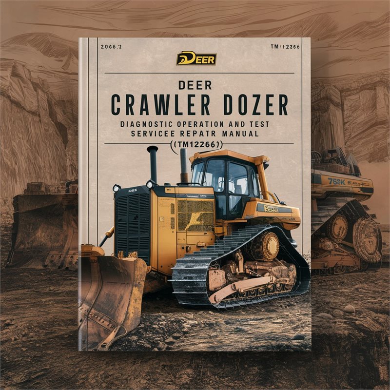 Deer 750K Crawler Dozer Diagnostic Operation and Test Service Repair Manual (TM12266) 