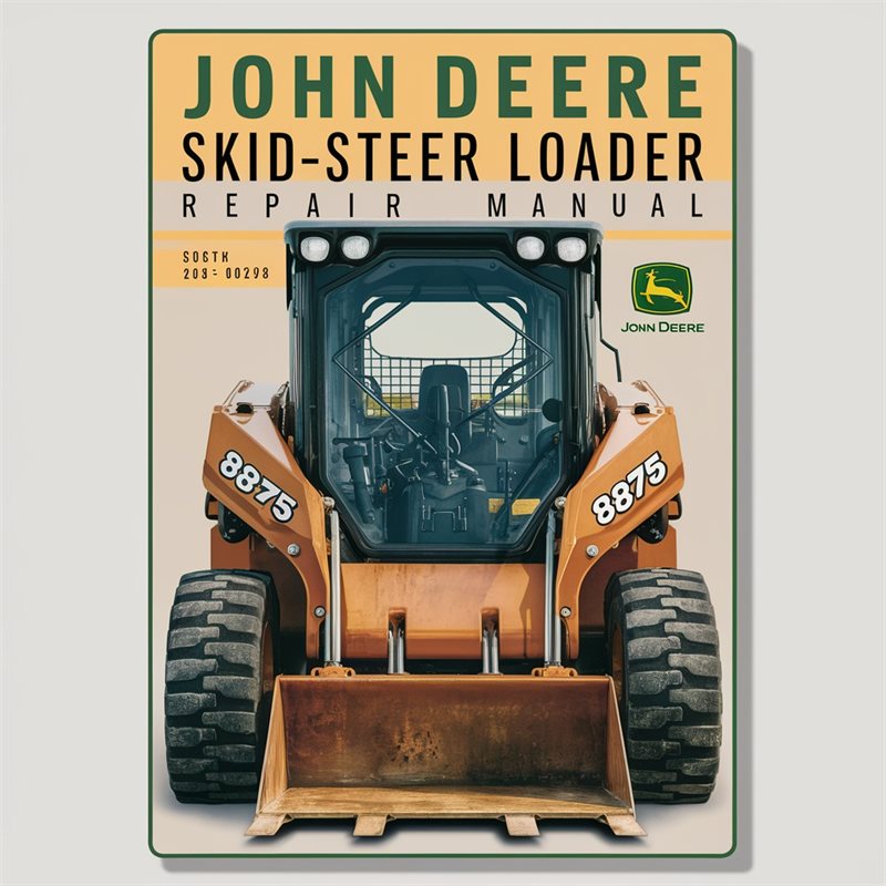 JOHN DEERE 8875 SKID-Steer Loader Repair Manual 