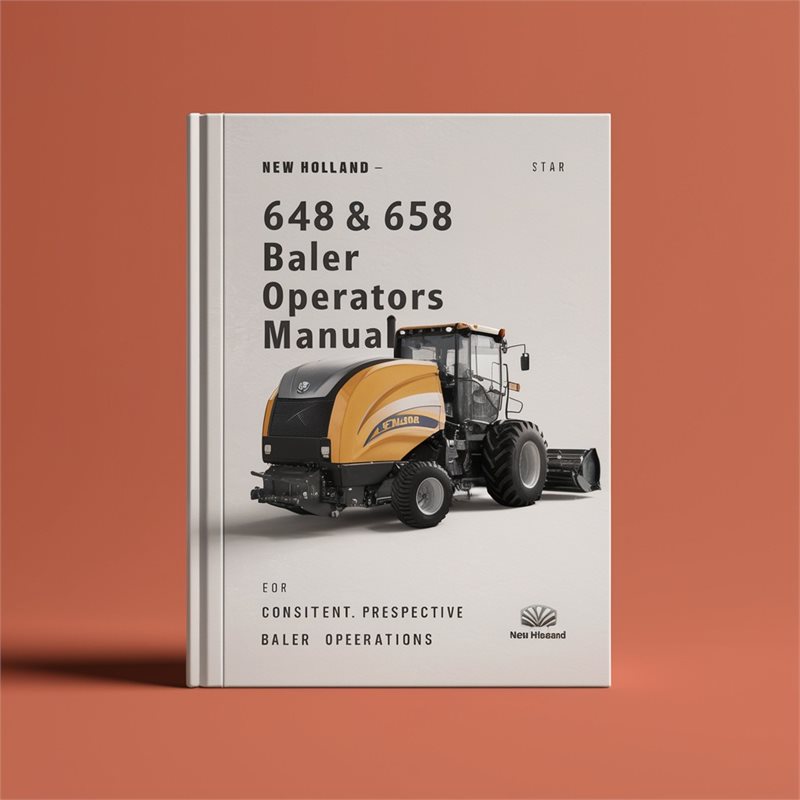 New Holland 648 658 Baler Operators Manual 