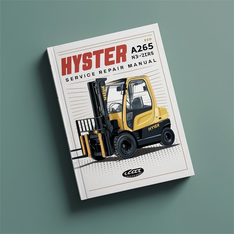 Hyster A265 N30ZDRS Forklift Service Repair Manual 