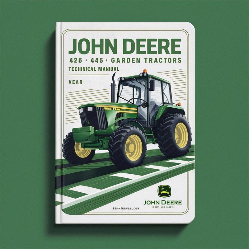 John Deere 425 445 455 Lawn & Garden Tractors Technical Manual 