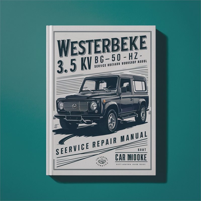 Westerbeke 3.5 KW BCG-50 Hz Service Repair Workshop Manual 