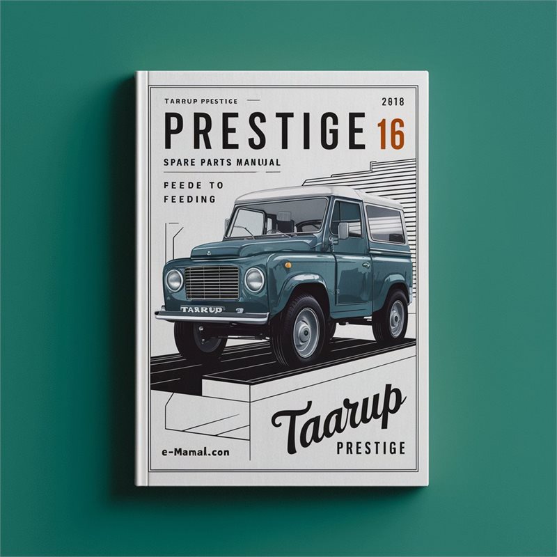 Taarup Prestige 16 Spare Parts Manual for Feeding 
