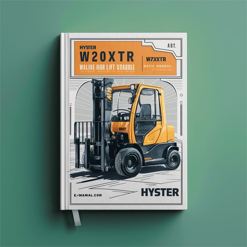 Hyster W20XTR W30XTR (A455) Walkie High Lift Straddle Parts Manual 