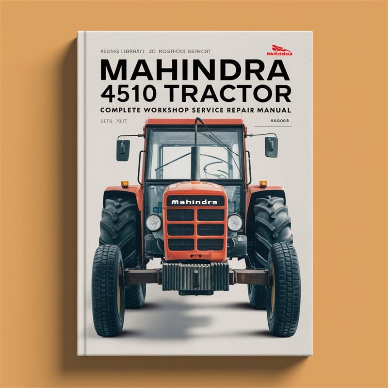 Mahindra 4510 Tractor 10 Series Complete Workshop Service Repair Manual 
