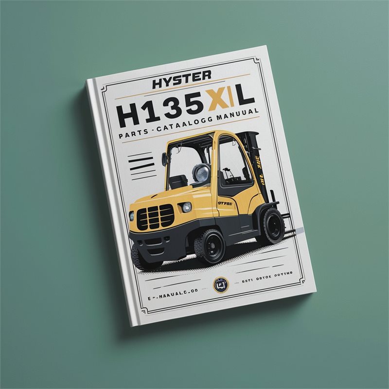 HYSTER H135XL G006 Forklift Parts Catalog Manual 