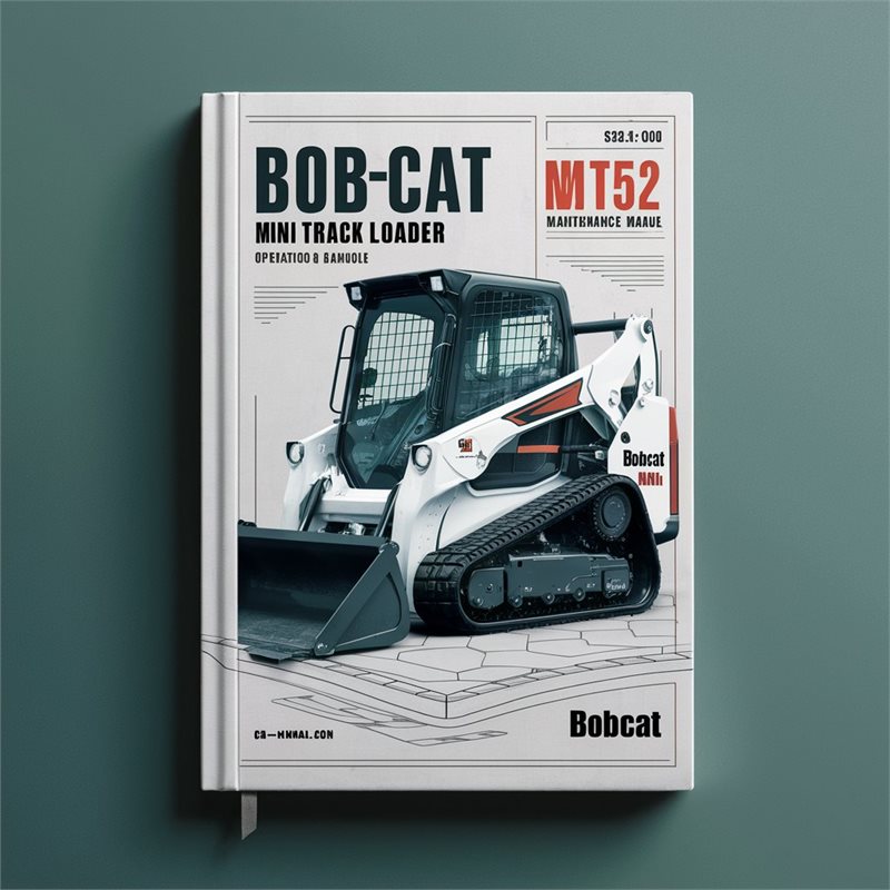 BOBCAT MT52 Mini TRACK Loader SN 523611001 & Above Operation & Maintenance Manual 