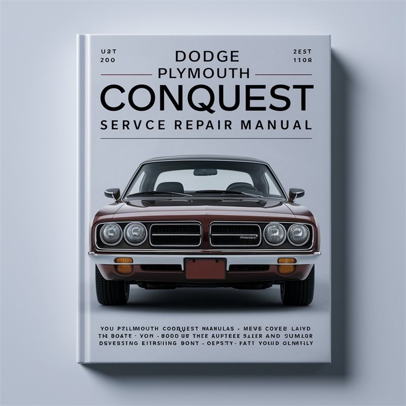 DODGE PLYMOUTH CONQUEST Service Repair Manual 1987-1990 