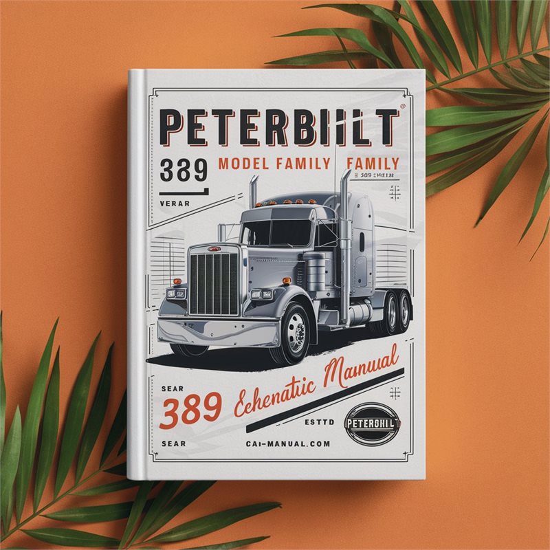Peterbilt truck 389 Model Family Electrical Schematic Manual 