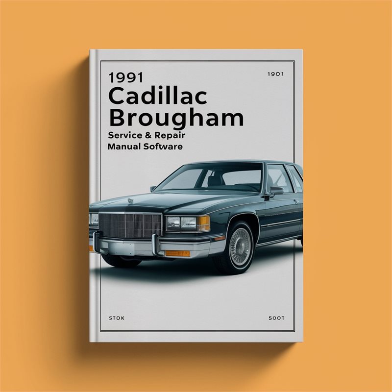 1991 Cadillac Brougham Service & Repair Manual Software 