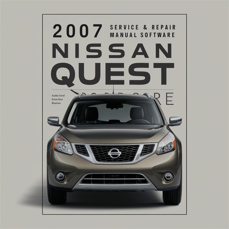 2007 Nissan Quest Service & Repair Manual Software 