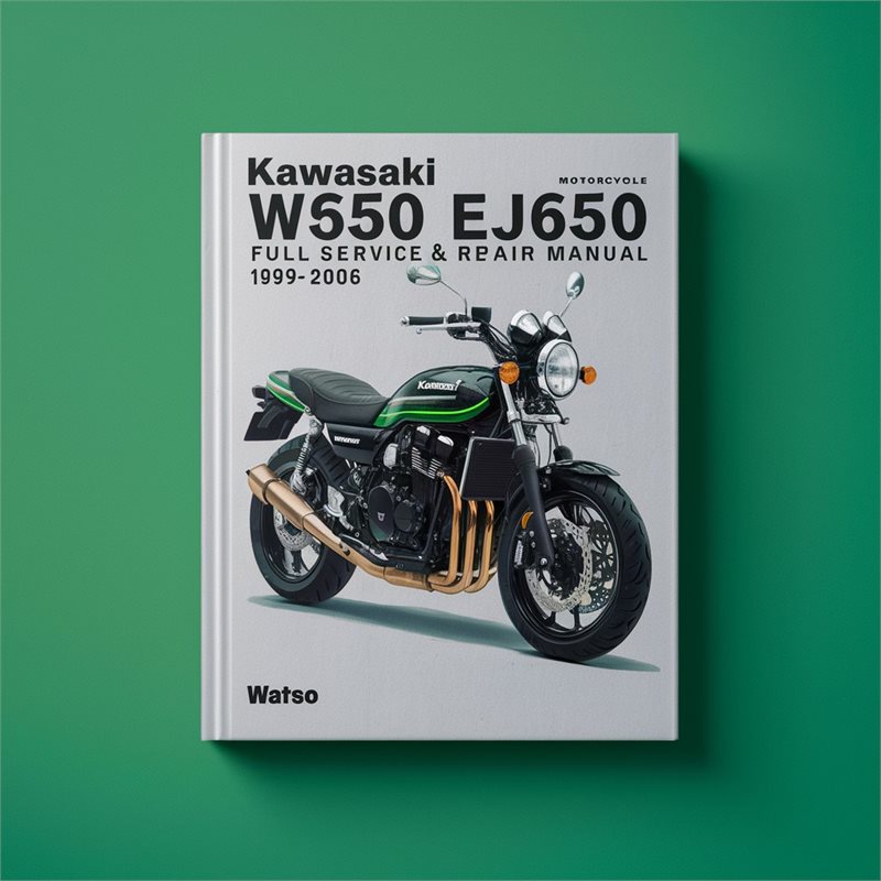 KAWASAKI W650 EJ650 Motorcycle Full Service & Repair Manual 1999-2006 