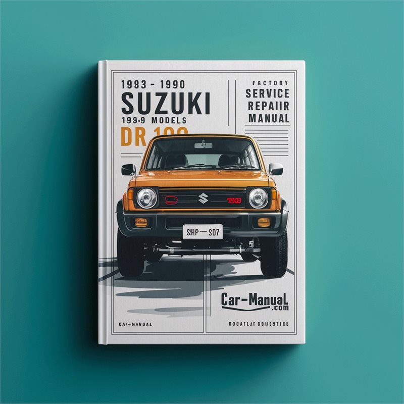 1983 1984 1985 1986 1987 1988 1989 1990 Suzuki DR100 1983 SP100 models Factory Service Repair Manual 