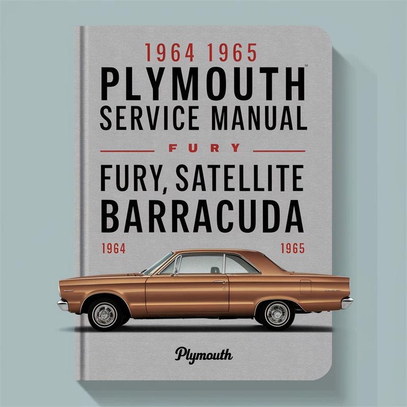 1964 1965 Plymouth Service Repair Manual Fury Satellite barracuda 