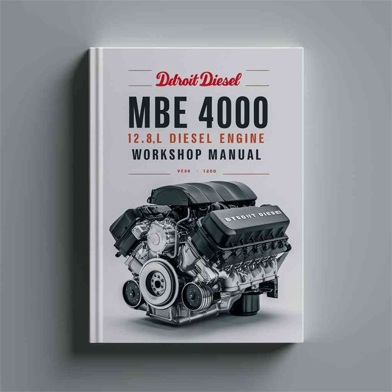 Detroit Diesel MBE 4000 12.8L Diesel Engine Workshop Manual 