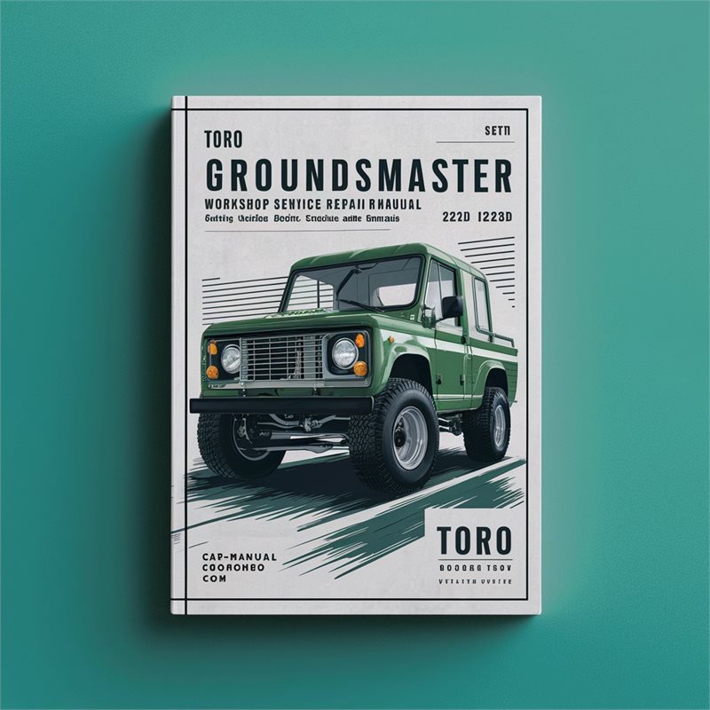 Toro Groundsmaster 220D, 223D, GM224, GM225, GM228D, GM1000 Plus Cutting Units, Decks and Engine Manuals PDF Download