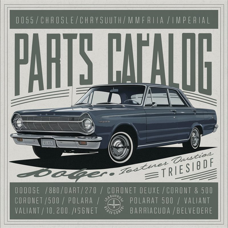 1965 Dodge Chrysler Plymouth Imperial Parts Catalog