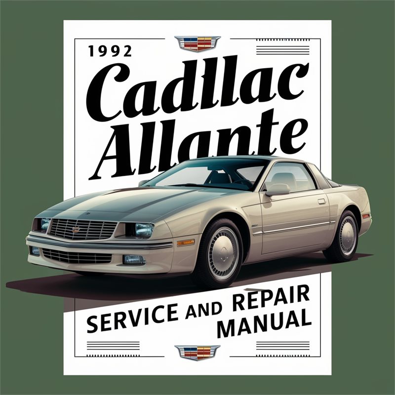 1992 Cadillac Allante Service and Repair Manual 