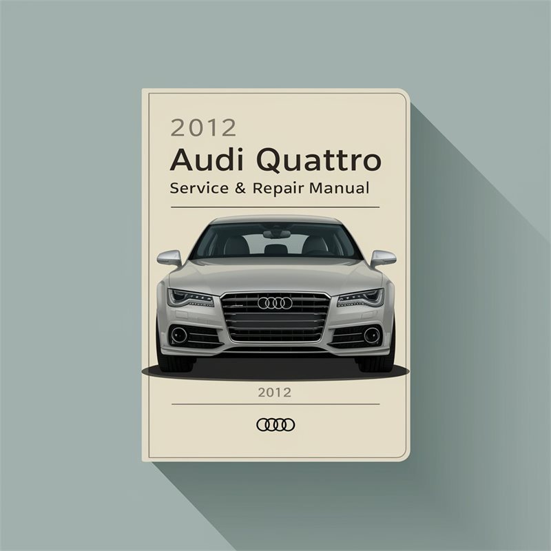 2012 Audi A7 Quattro Service & Repair Manual 