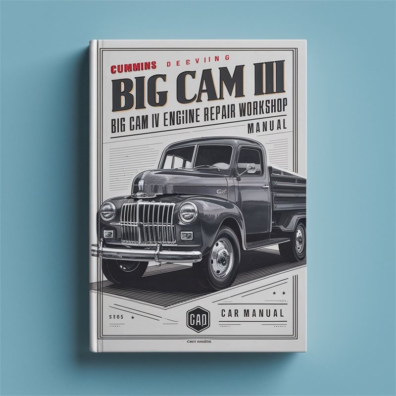 Cummins Big Cam III Big Cam IV NT 855 Engine Service Repair Workshop Manual 