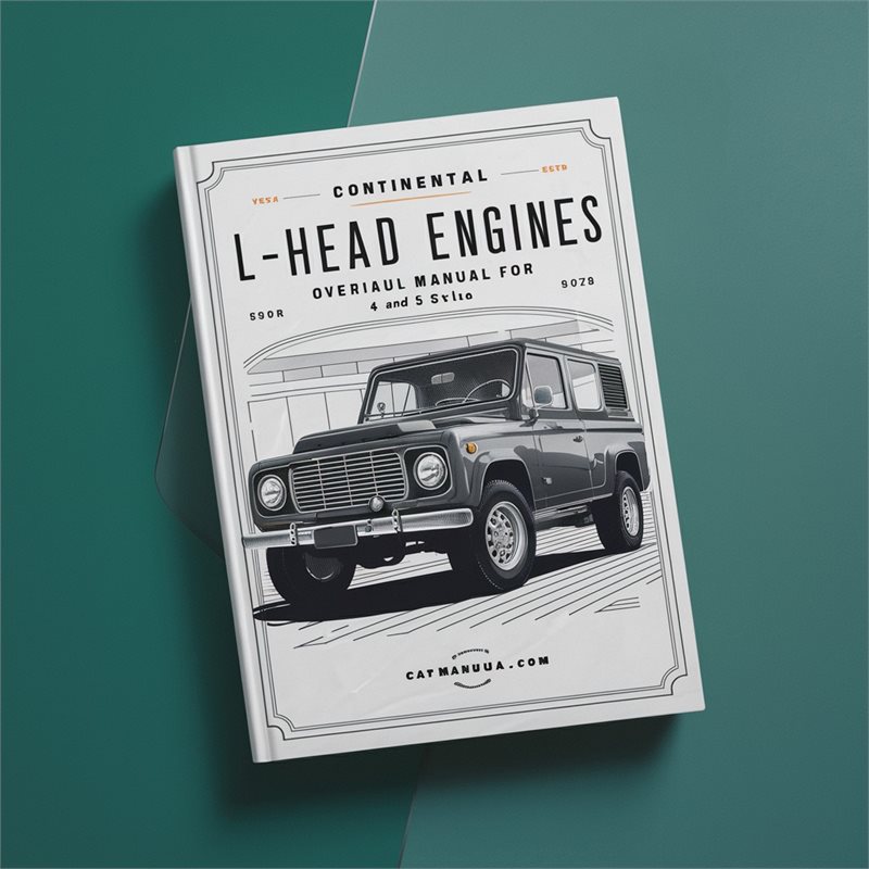 Continental L-Head Engines Overhaul Manual for 4 and 5 cylin 
