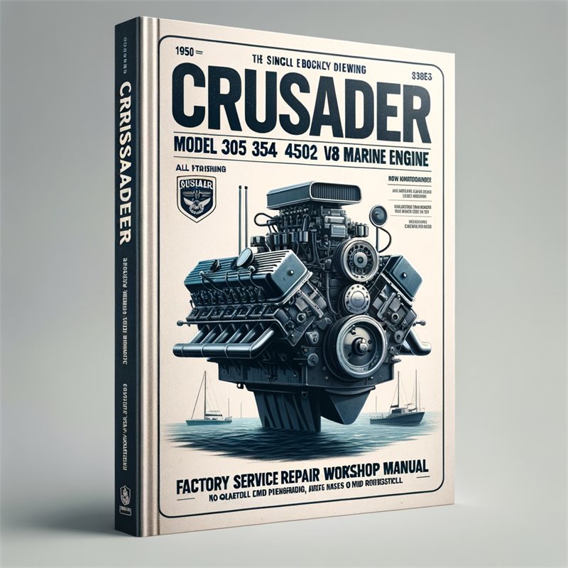 Crusader Model 305 350 454 502 V8 Marine Engine 1980-1992 Factory Service Repair Workshop Manual 